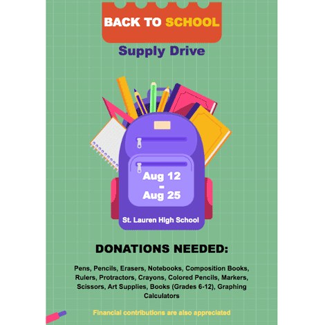Graph Paper Back to School Supply Drive